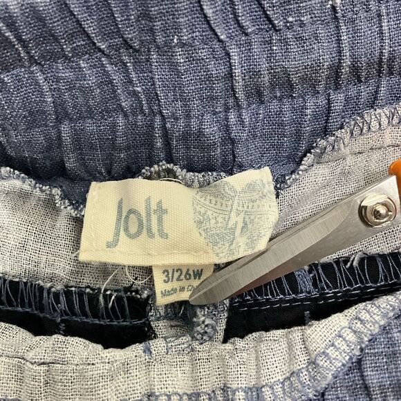 JOLT Linen Blend Shorts - Picture 3 of 4
